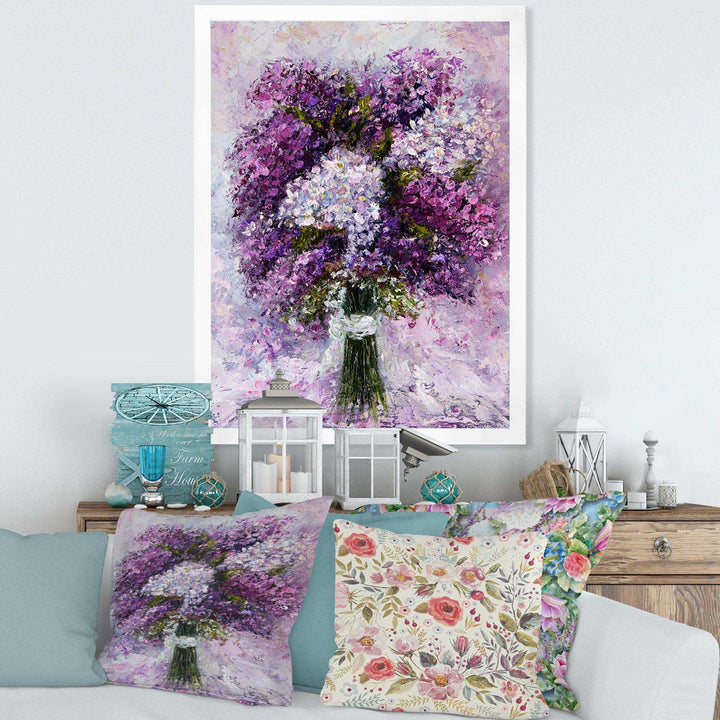 Purple Hyacinth Bouquet - Traditional Wall Art Prints