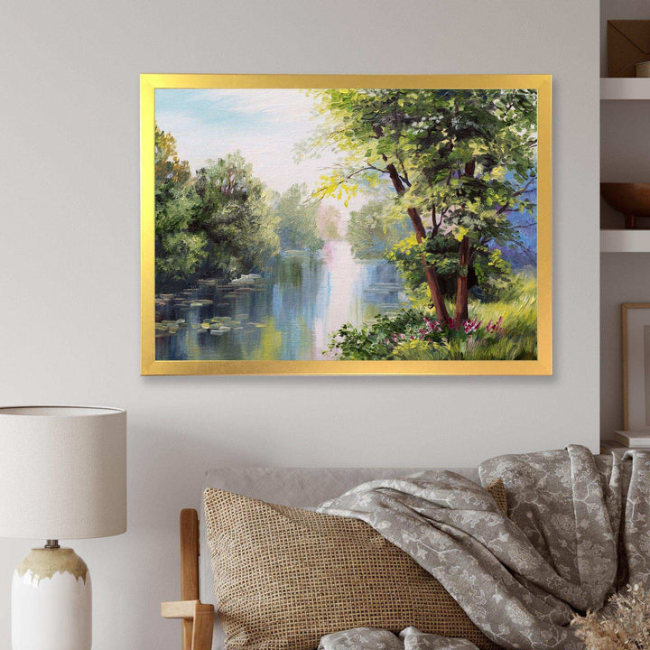 Landscape - Lake In The Forest Summer Day