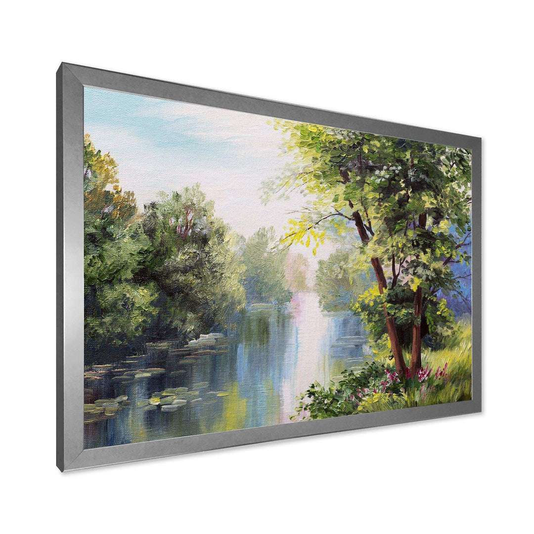 Landscape - Lake In The Forest Summer Day