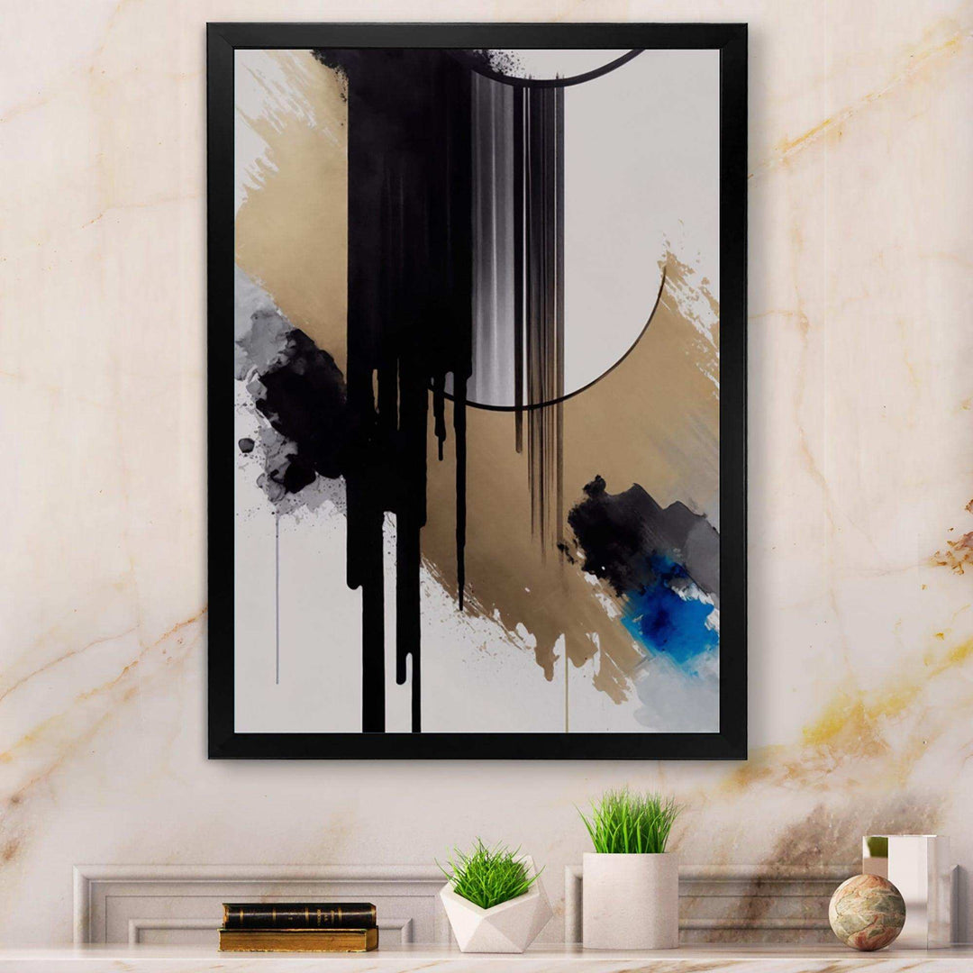 Blue Minimalist Abstract I - Modern Canvas Wall Art