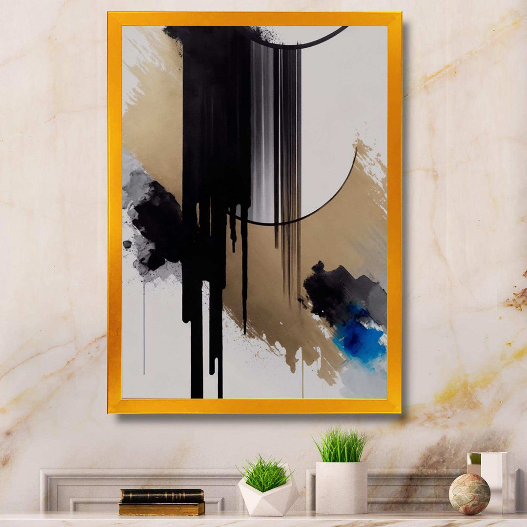 Blue Minimalist Abstract I - Modern Canvas Wall Art