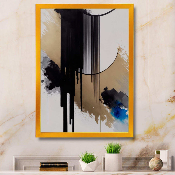 Blue Minimalist Abstract I - Modern Canvas Wall Art