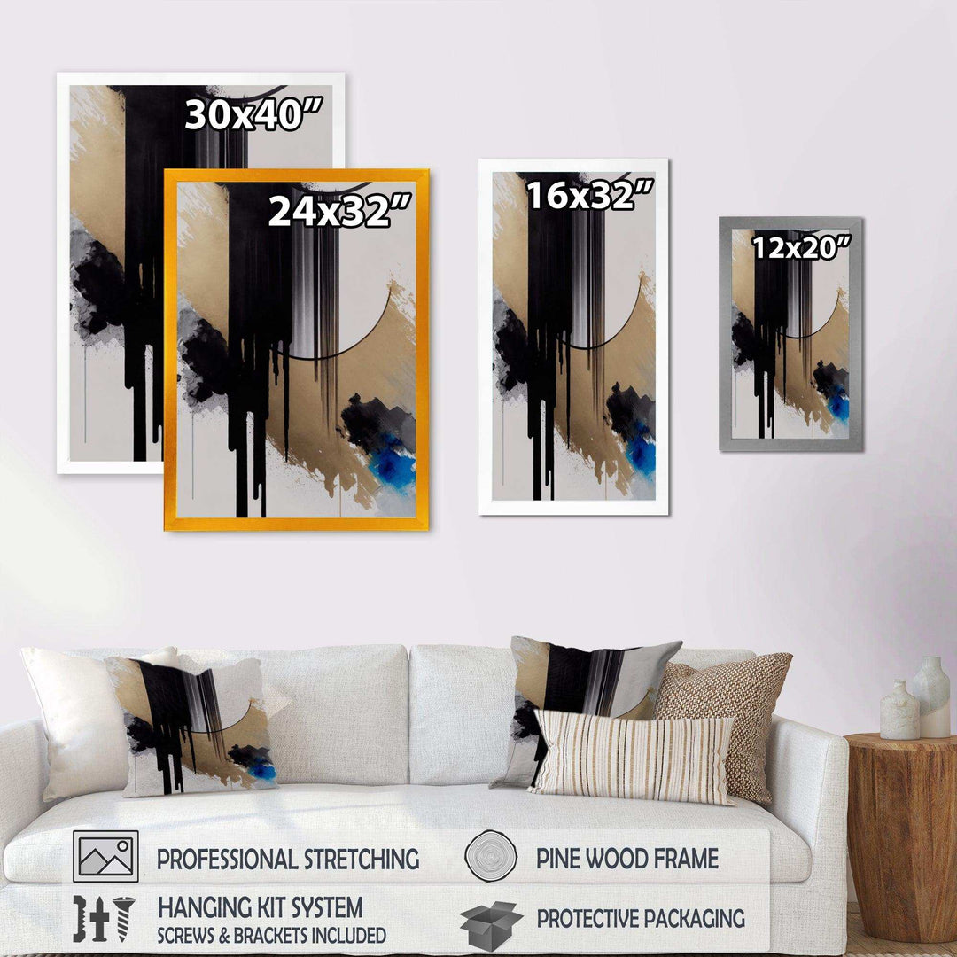 Blue Minimalist Abstract I - Modern Canvas Wall Art