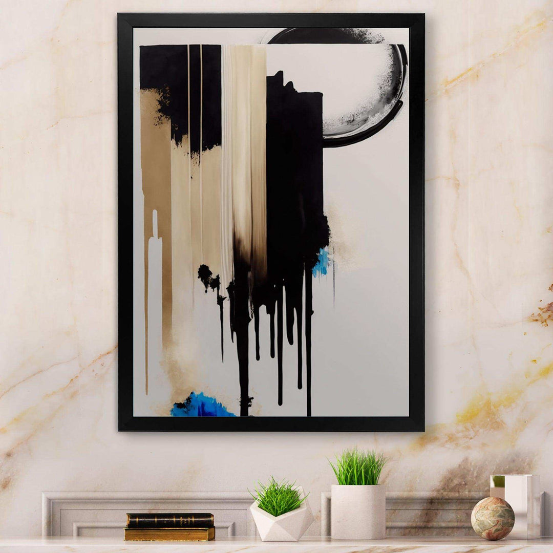 Blue Minimalist Abstract IV - Modern Bedroom Wall Art