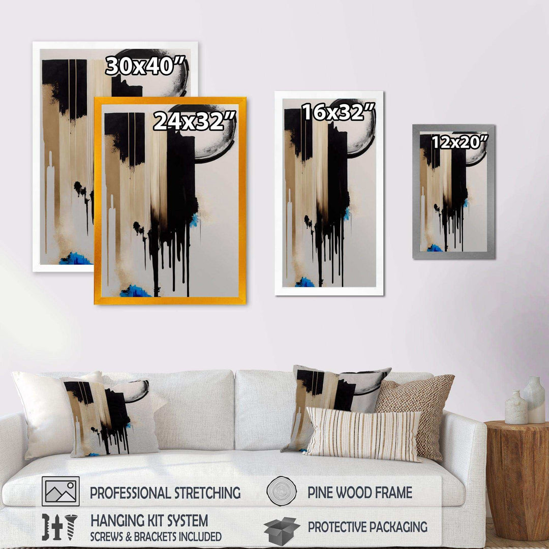 Blue Minimalist Abstract IV - Modern Bedroom Wall Art