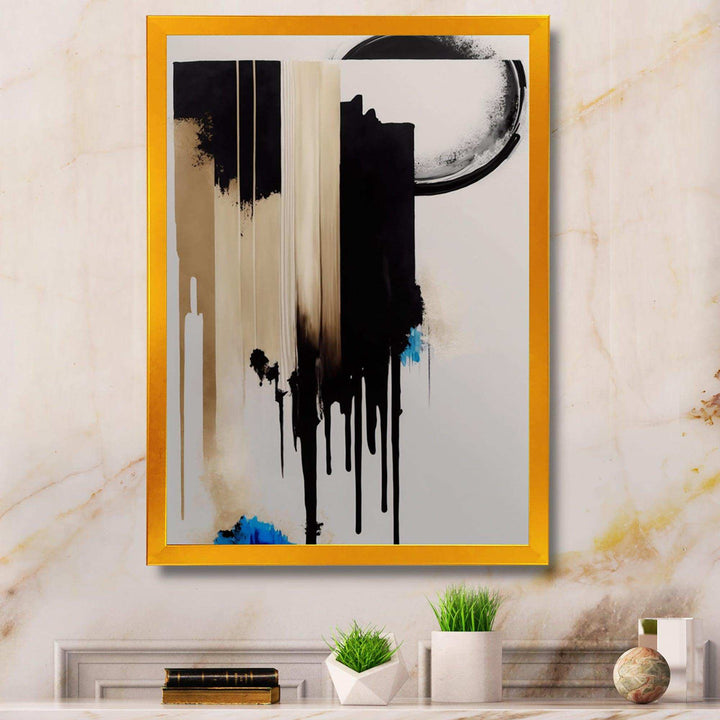 Blue Minimalist Abstract IV - Modern Bedroom Wall Art