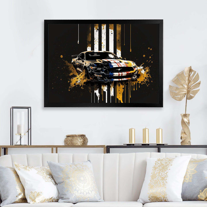 Black And Gold American Muscle I