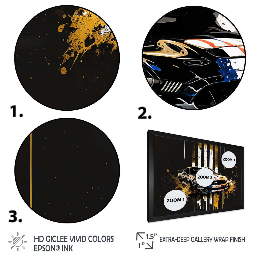 Black And Gold American Muscle I