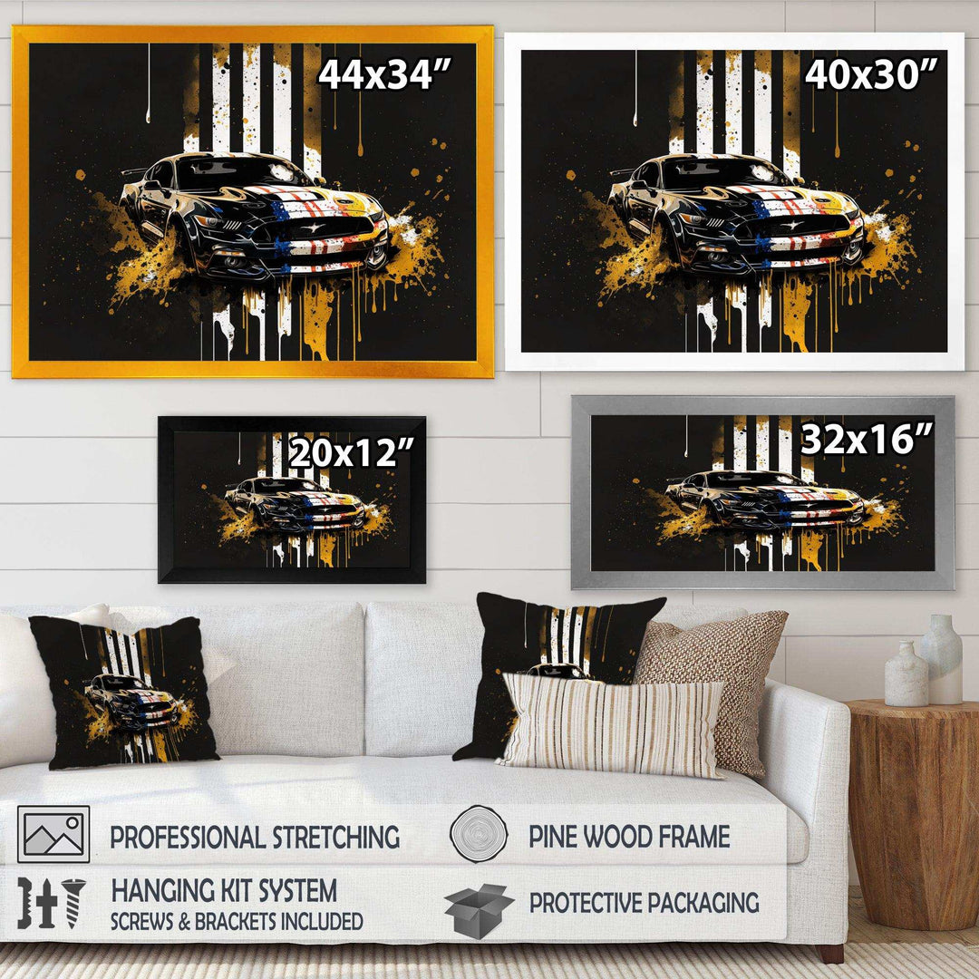 Black And Gold American Muscle I