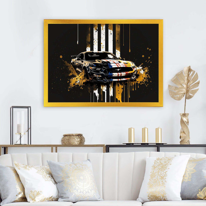 Black And Gold American Muscle I