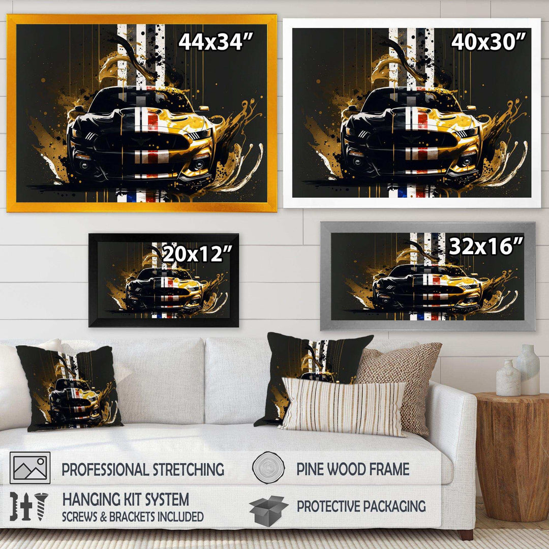 Black And Gold American Muscle II