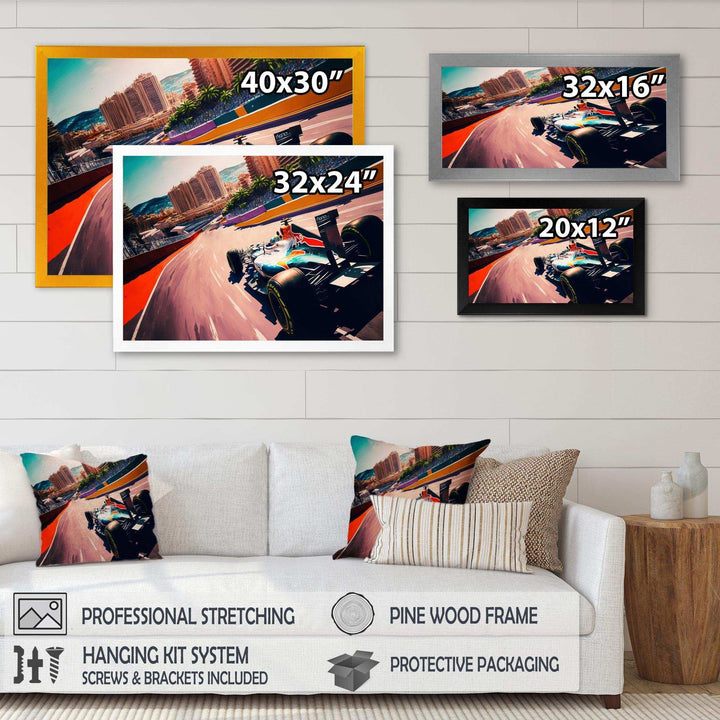Racing car in Monaco GP III