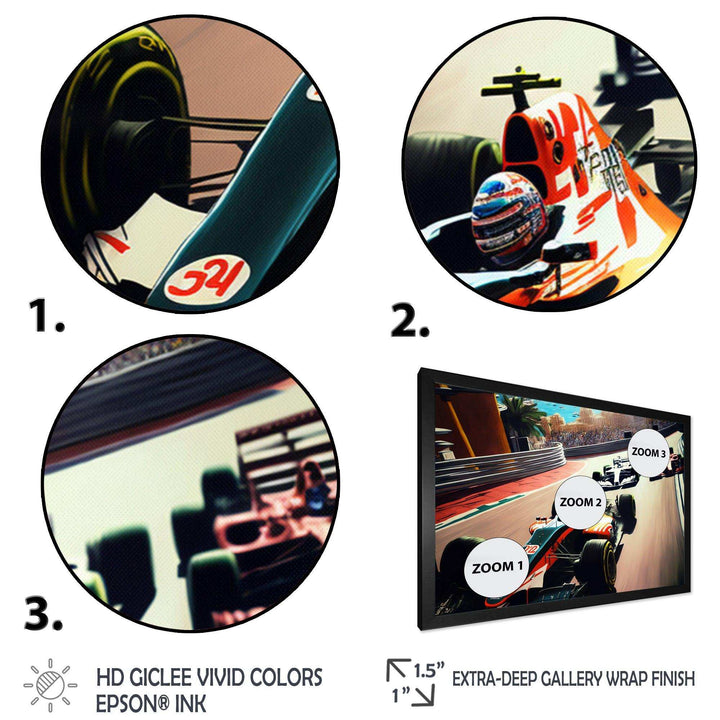 Racing car in Monaco GP I