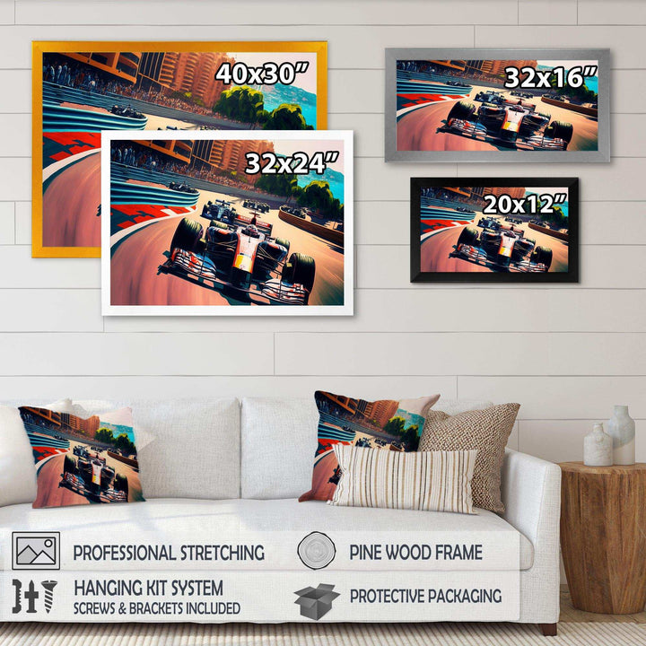 Racing car in Monaco GP VII