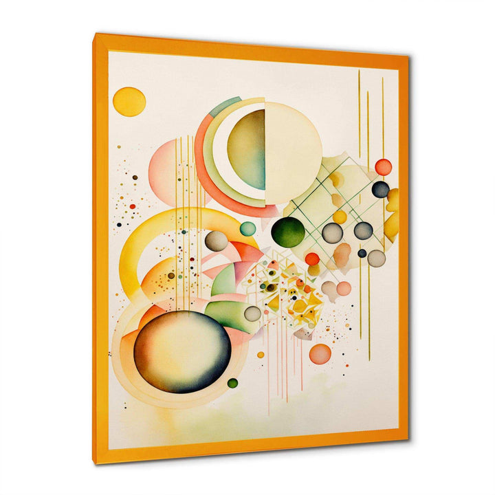 Yellow Multi Shape Abstract VII - Modern Living Room Wall Decor