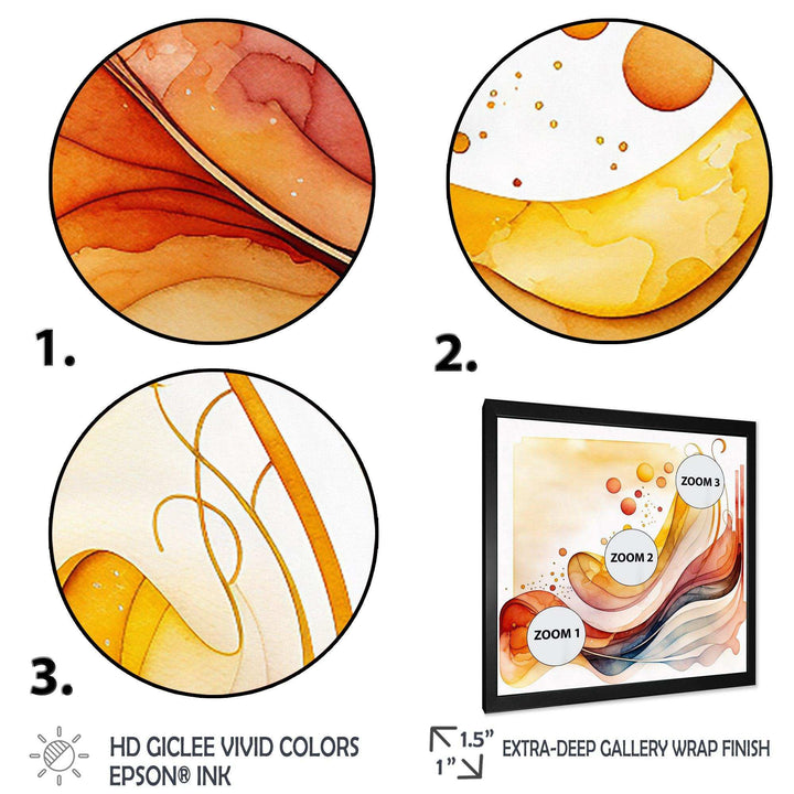 Warm Minimalist Waves  - Modern Canvas Wall Art