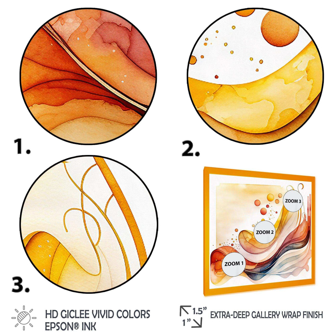 Warm Minimalist Waves  - Modern Canvas Wall Art