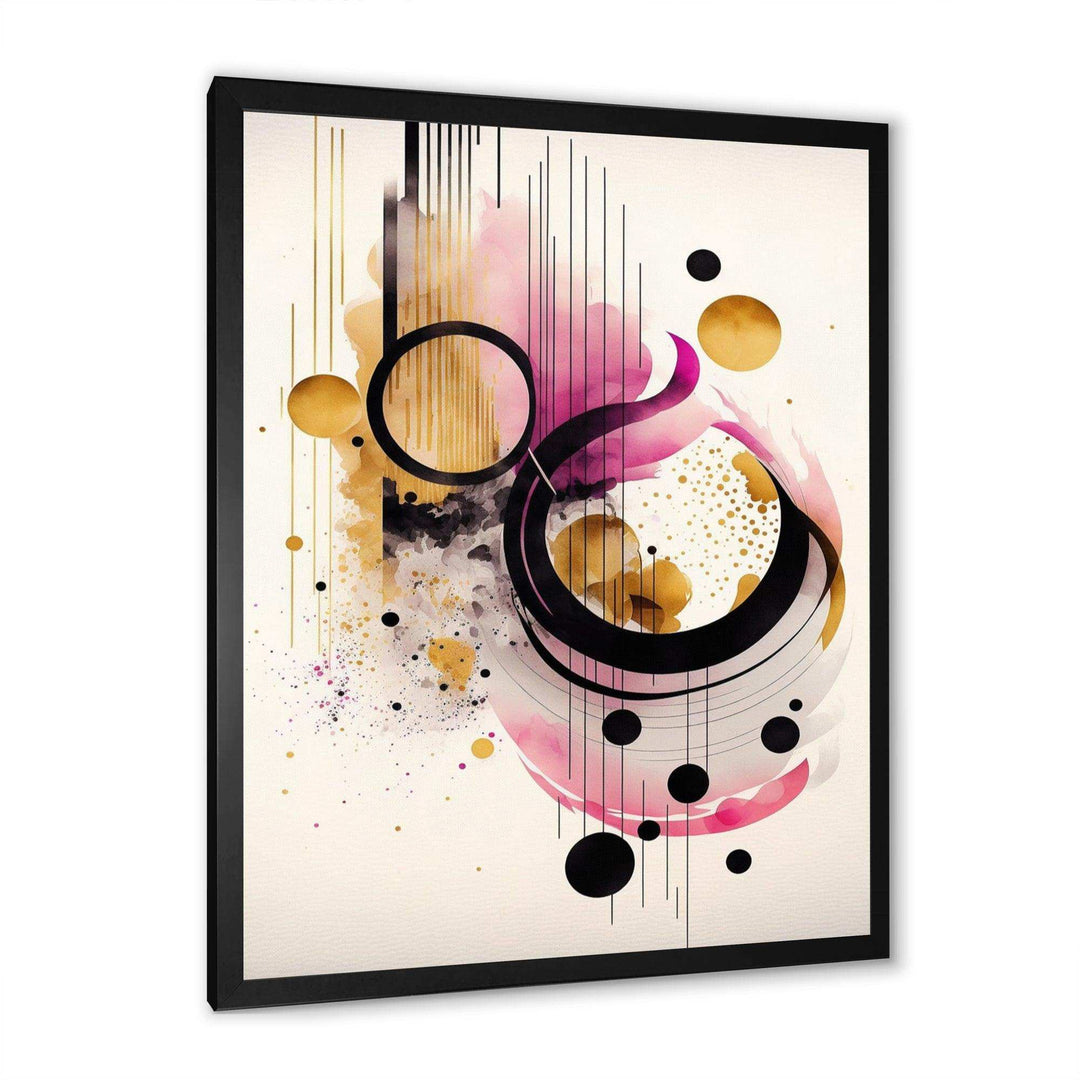 Pink Watercolor Abstract  - Modern Living Room Wall Decor