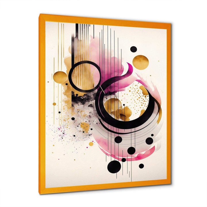 Pink Watercolor Abstract  - Modern Living Room Wall Decor