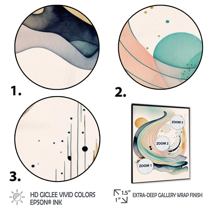Vibrant Watercolor Movement I - Modern Bedroom Wall Art