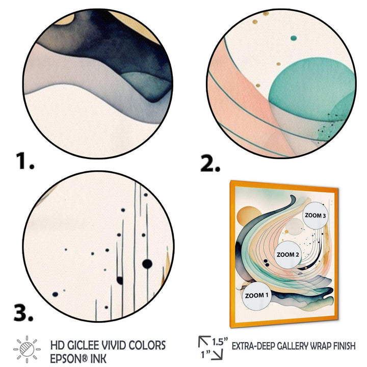 Vibrant Watercolor Movement I - Modern Bedroom Wall Art