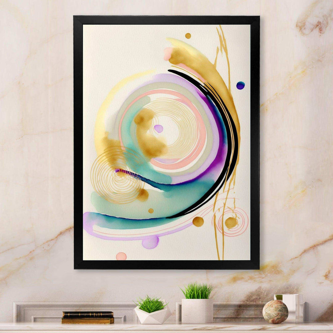 Modern Purple Hint Spiral  - Modern Wall Art Prints