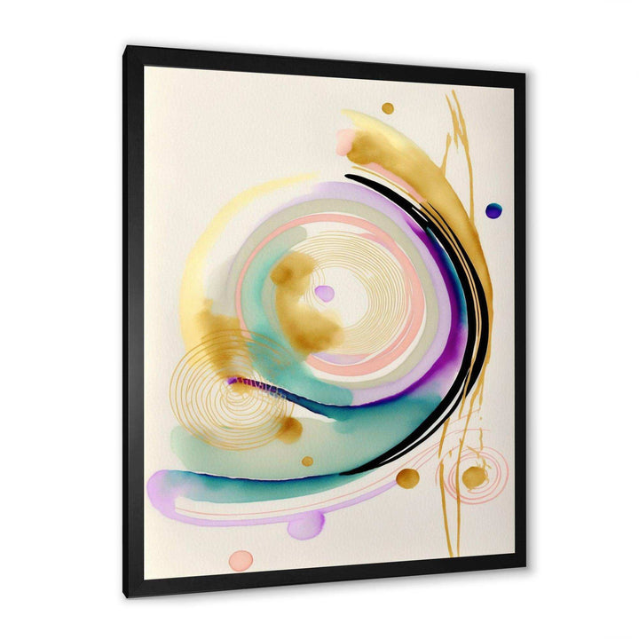 Modern Purple Hint Spiral  - Modern Wall Art Prints