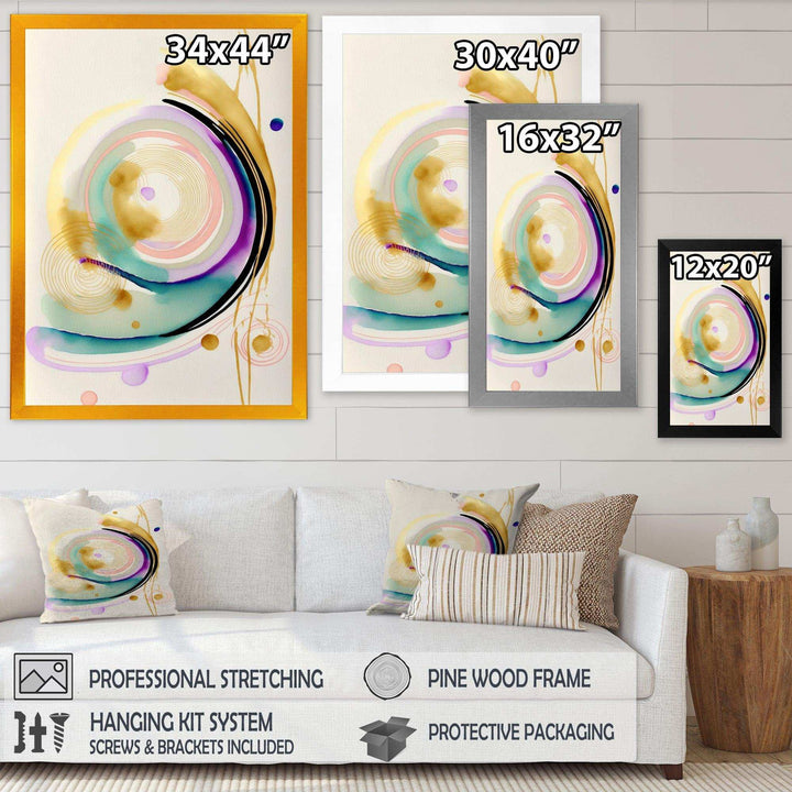 Modern Purple Hint Spiral  - Modern Wall Art Prints