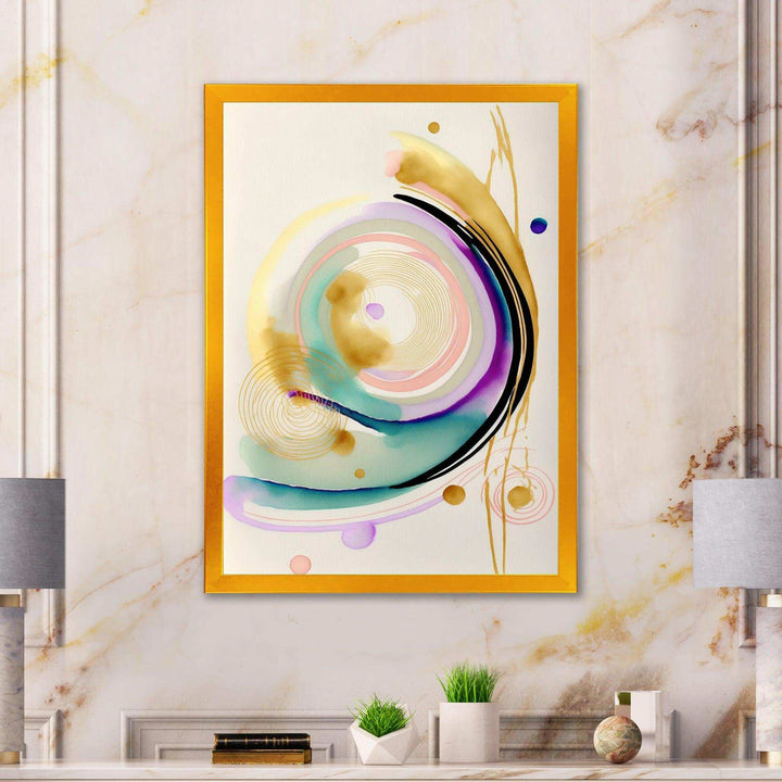 Modern Purple Hint Spiral  - Modern Wall Art Prints