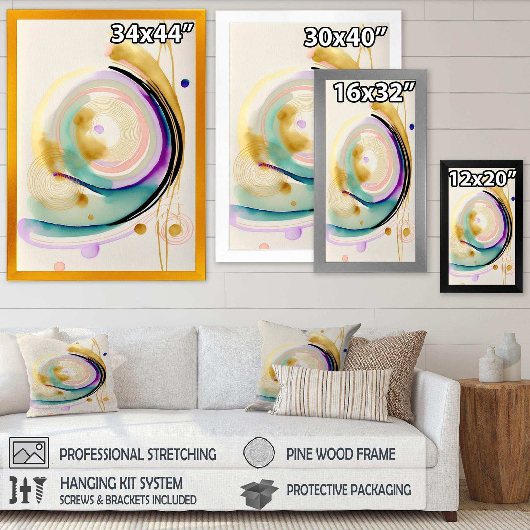 Modern Purple Hint Spiral  - Modern Wall Art Prints