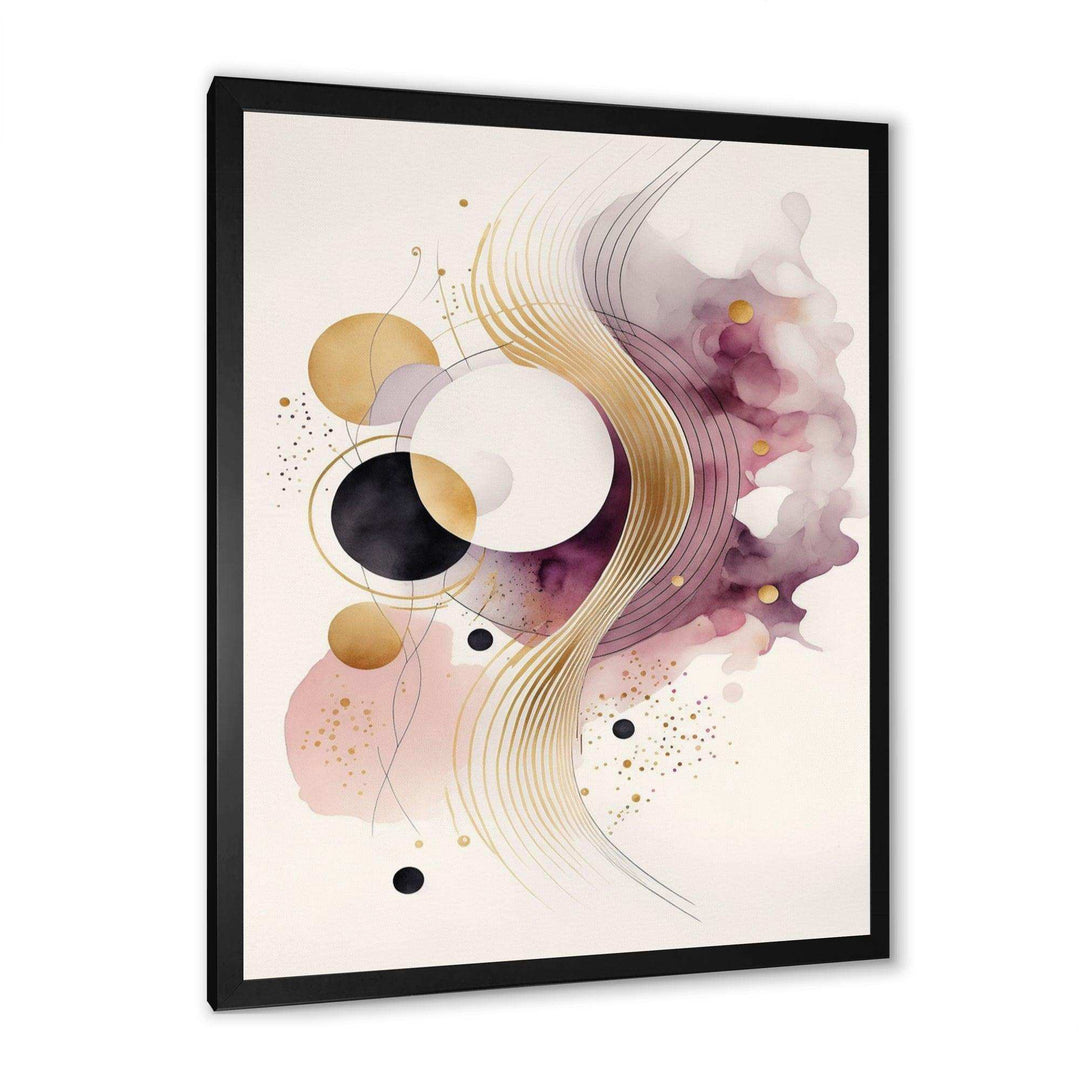 Deep Purple Movement I - Modern Canvas Wall Art
