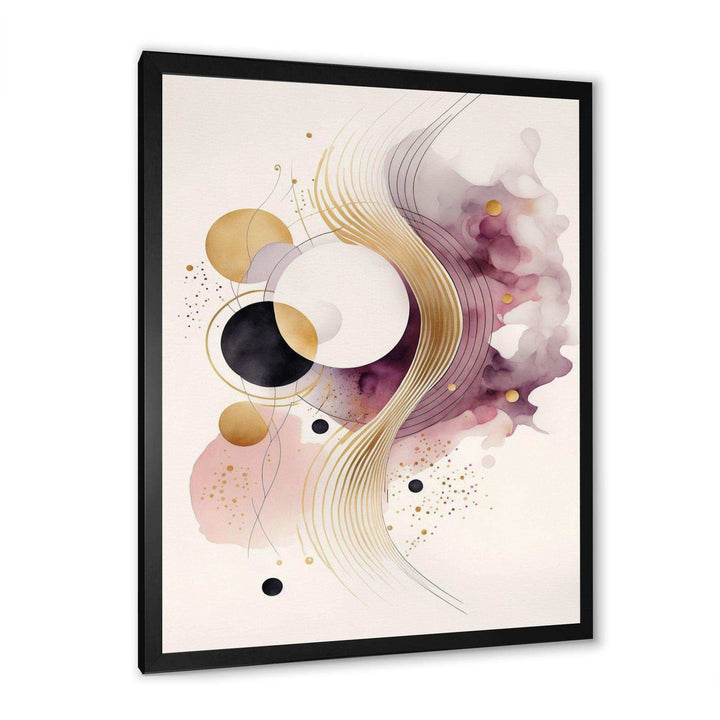 Deep Purple Movement I - Modern Canvas Wall Art