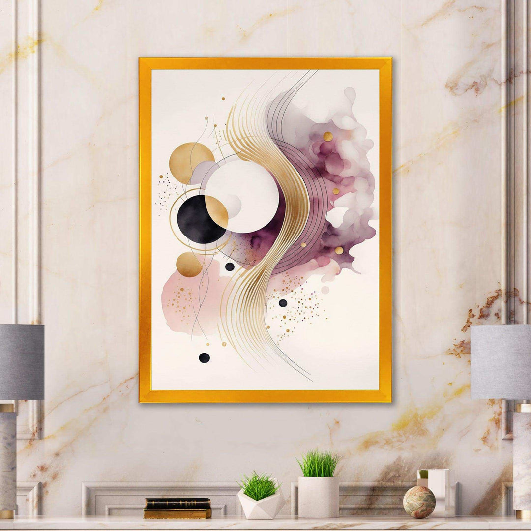 Deep Purple Movement I - Modern Canvas Wall Art