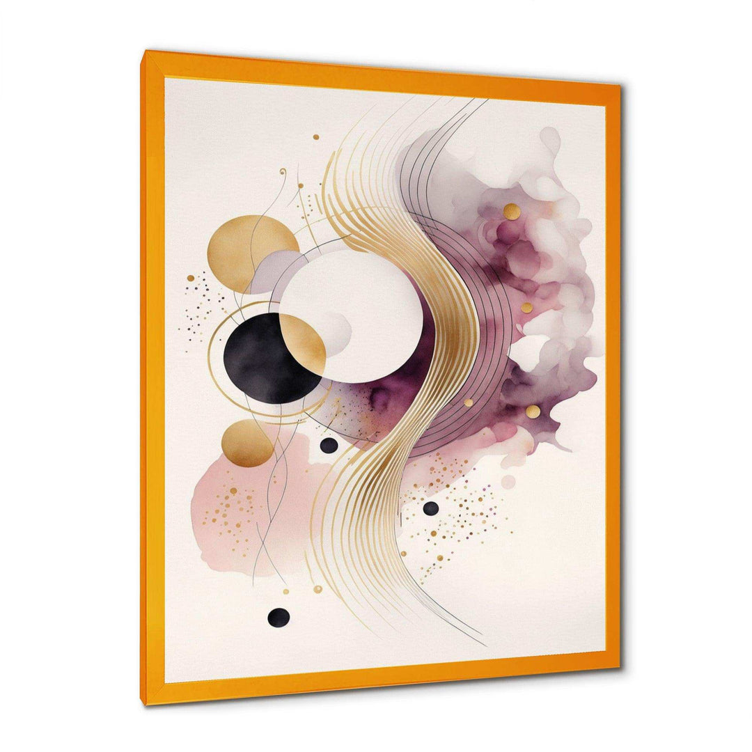 Deep Purple Movement I - Modern Canvas Wall Art