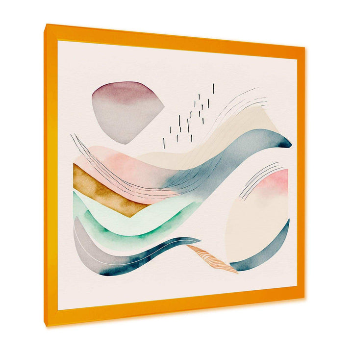 Multi-Color Pastel Waves  - Modern Wall Art Prints