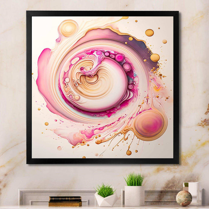 Pink Liquid Swirl  - Modern Wall Art Prints