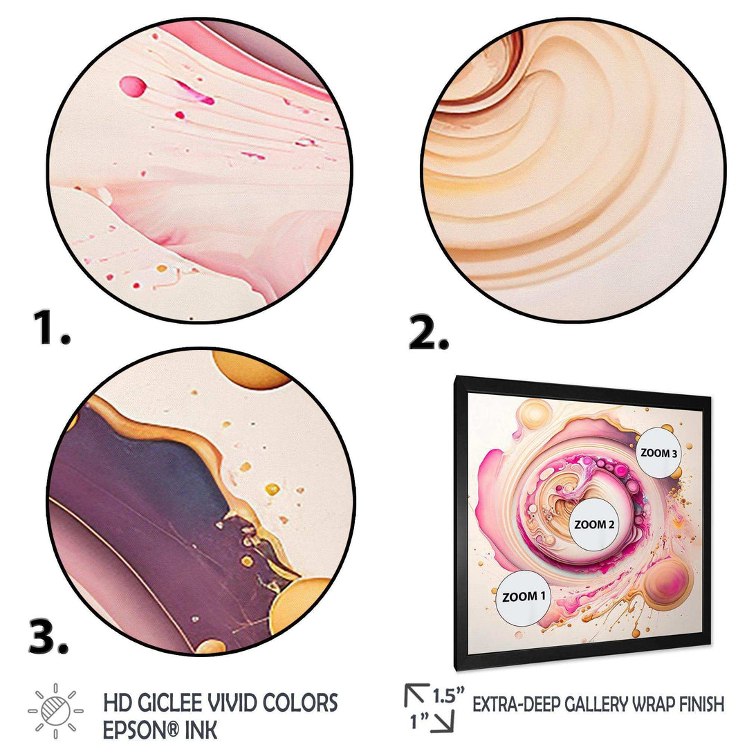 Pink Liquid Swirl  - Modern Wall Art Prints