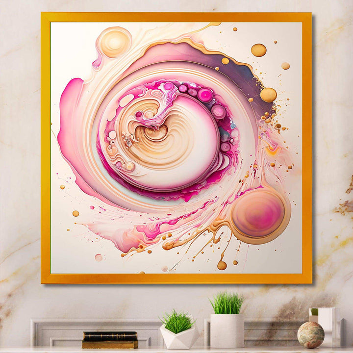 Pink Liquid Swirl  - Modern Wall Art Prints