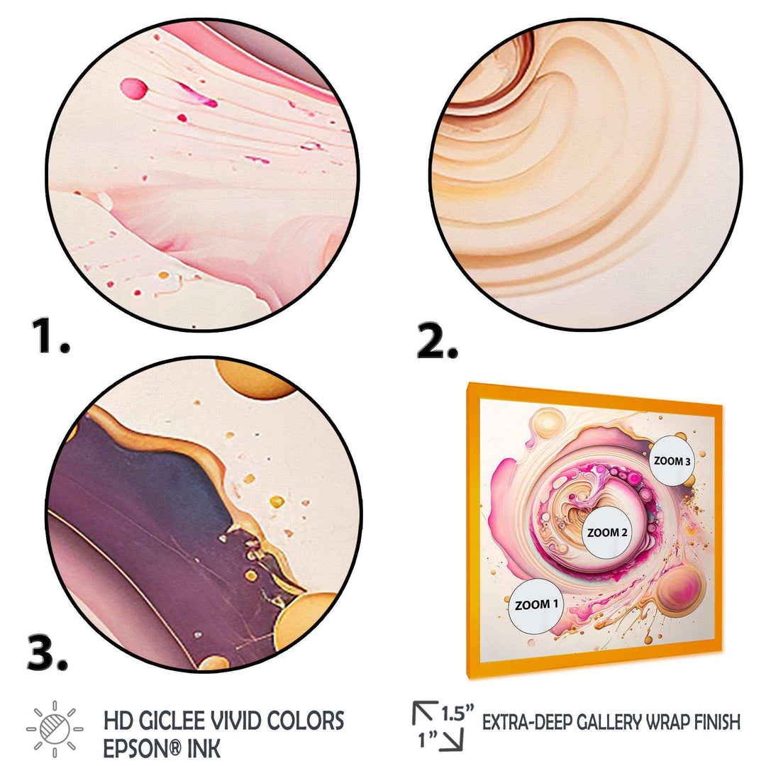 Pink Liquid Swirl  - Modern Wall Art Prints