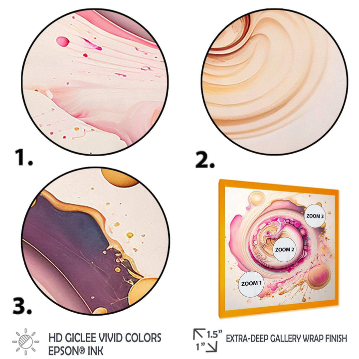 Pink Liquid Swirl  - Modern Wall Art Prints