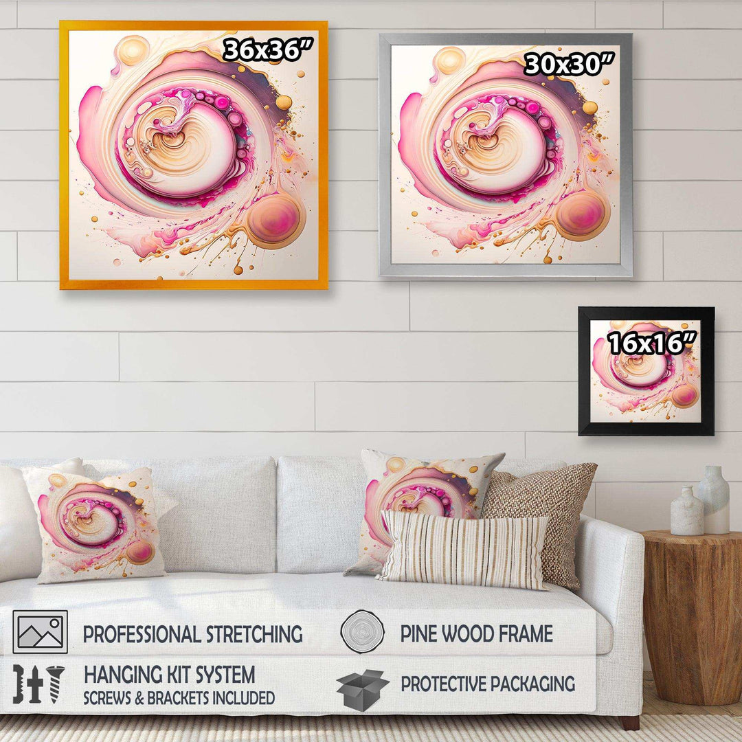 Pink Liquid Swirl  - Modern Wall Art Prints