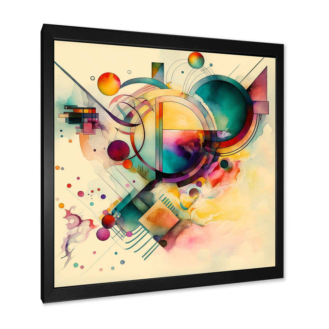 Pastel Watercolor Art Deco II - Modern Living Room Wall Decor
