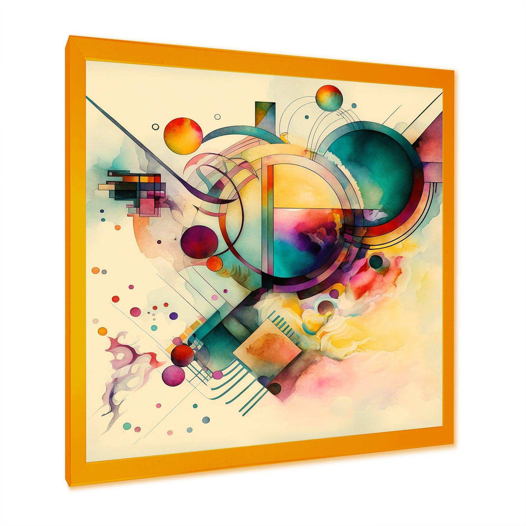 Pastel Watercolor Art Deco II - Modern Living Room Wall Decor