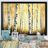 Golden Birch Trees Forest II