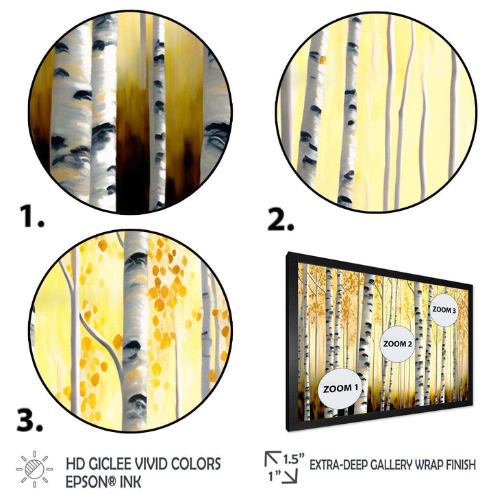 Golden Birch Trees Forest II