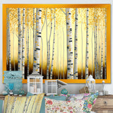 Golden Birch Trees Forest III