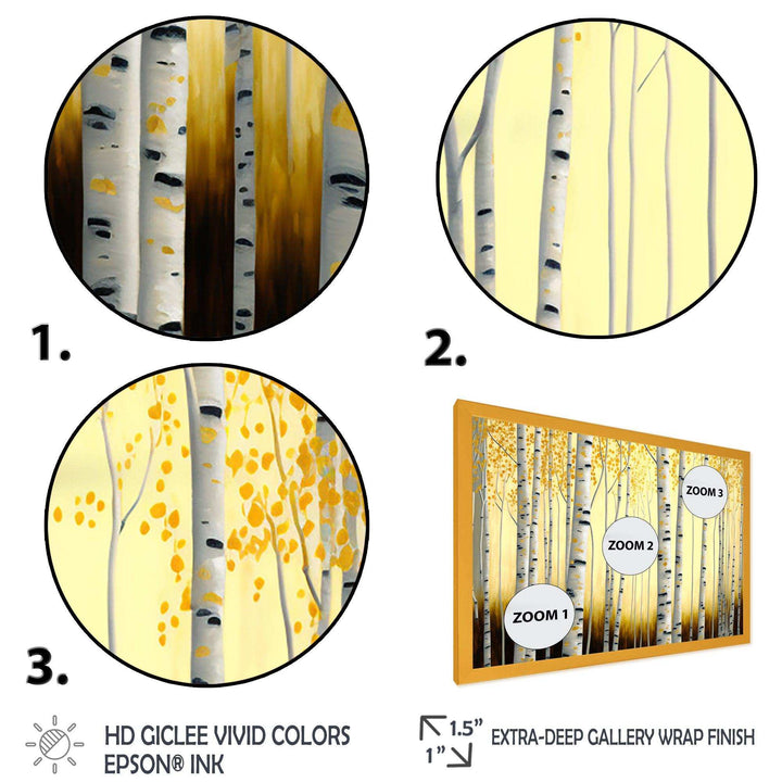 Golden Birch Trees Forest III