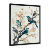 Multicolor Birds On Plum Blossoms Tree IX