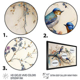 Multicolor Birds On Plum Blossoms Tree X