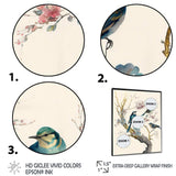 Multicolor Birds On Plum Blossoms Tree XII